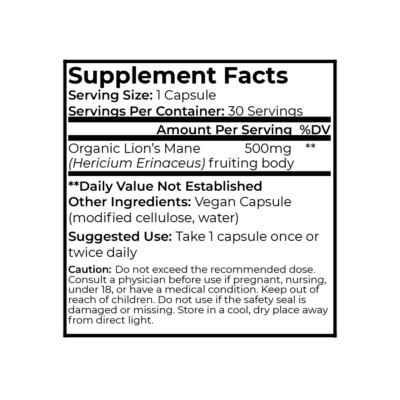 Focus Lion's Mane Capsules